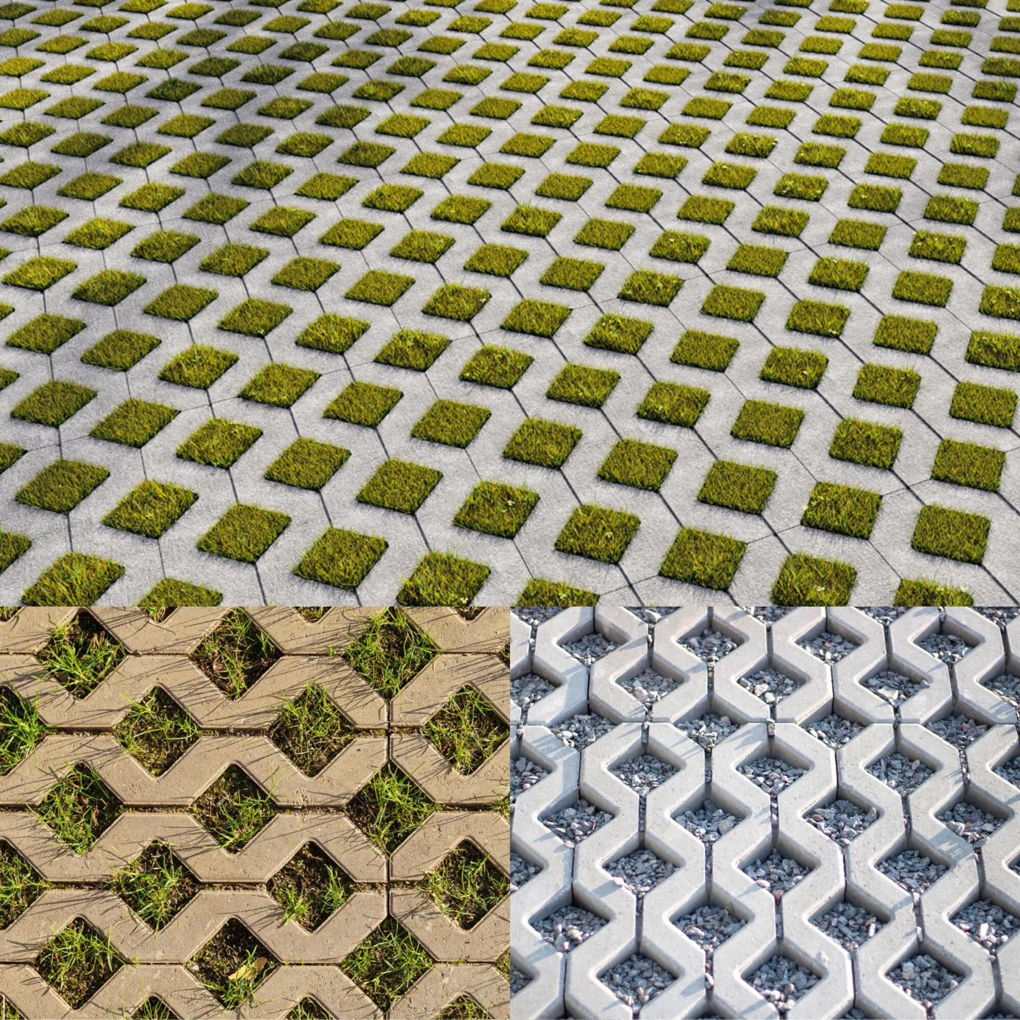 Grelha Enrelvamento Bet O Cinza Hexagonal Pavimento Exterior Jardim