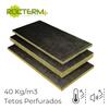 Lã de Rocha Isolamento Térmico Acústico Painel Revestido a Fibra de Vidro Rocterm T 40 VF (40 kg/m3) - Rocterm - 9900100100239