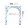 Caixas de Estore Vara 6m EPS Esferovite Armado Sem Topos (25/28/30) Isolamento Térmico Acústico - 30 x 30 cm - Vara 6 mts