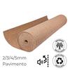 Rolos de Cortiça 2/3/4/5MM Pavimento Isolamento Térmico e Acústico Ruído Impacto - 5 mm - 12 m x 1 m