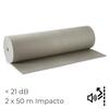 Manta Acústica para Ruído de Impacto Danosa Impactodan 2MX25M/2MX50M Pavimento Betonilha - Danosa - 9900200100085