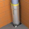 Membrana para Isolamento de Tubagem Tecsound FT55 AL com Alumínio e Feltro Fonoabsorvente - 55 – 5,5 m x 1,20 m x 12,5 mm