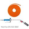 Kit Maçarico Fiamma 2 Lança 220mm com Isqueiro Mangueira Laranja Norma EN ISO 3821 - Calloni - 9900300706743