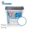 Campolin Fiber Reflexão Solar Impermeabilização Varandas Terraços Coberturas 20Kg - Branco - 20 kg