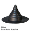 Passa-Tubos Pré-fabricado Rollgum EPDM 2,5 a 15CM Diâmetro Base Auto-Adesiva - 2,5 a 15 cm diâmetro