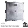 Tampa Rasa Xadrez B125 600X600MM Ferro Fundido Esgotos Domésticos Pluviais Eletricidade Telecomunic. - Conj. Aro + Tampa - Esgotos Domésticos