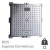 Tampa Rasa Xadrez B125 600X600MM Ferro Fundido Esgotos Domésticos Pluviais Eletricidade Telecomunic. - 9900301900065