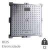 Tampa Rasa Xadrez B125 600X600MM Ferro Fundido Esgotos Domésticos Pluviais Eletricidade Telecomunic. - Conj. Aro + Tampa - Eletricidade