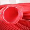 Tubo Corrugado c/ Guia Rolo 50m Série L Cablagem Anelado Vermelho Eletricidade - Ø 90 mm – Vermelho