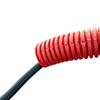 Tubo Corrugado c/ Guia Rolo 50m Série L Cablagem Anelado Vermelho Eletricidade - Ø 90 mm – Vermelho
