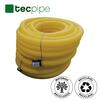 Tubo de Drenagem Corrugado Sem Geotêxtil TECpipe Construção Civil e Agrícola União Incluída - Ø 80 mm x 50 m
