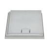 Tampa com Aro em Polipropileno para Caixa Cúbica Lux Drenagem - Cinza - 30 x 30 cm