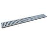 Grelha em Polipropileno para Canal Drenagem Evolution - Cinza - 100 cm x 13 cm x 3,2 cm