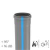 Tubo Acústico Saneamento PP Avantgarde Premium 3kkk Insonorizado Esgoto Alta Temperatura Até 95º - Ø 75 mm