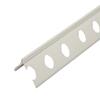 Perfil Guarda Canto PVC para Gesso 28X28MM 2,6M - Branco 2,6 m - 28 x 28 mm