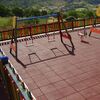 Pavimento Piso Borracha SBR - TecpavSAFE - Parque Infantil - 1M2- Segurança, Acústica - 43MM - 1 M2 - VERM/CAST - 4 Placas 50CM X 50CM - Por Encomenda