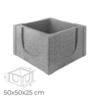 Caixa de Visita Betão 50x50x25CM Saneamento Telecomunicações Eletricidade - 50(C)x50(L)x25(A)cm - Palete Não Incluída