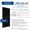 Módulo Fotovoltaico 590W - JASolar Bifacial N-Type MBB Half-Cell Module - JAM72D40 590/MB MC4 - 590W - Bifacial - 2278x1134x30MM - 144 Células