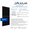 Módulo Fotovoltaico 595W - JASolar Bifacial N-Type MBB Half-Cell Module - JAM72D40 595/MB MC4 - 595W - Bifacial - 2278x1134x30MM - 144 Células