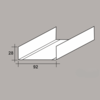 Perfil Raia / Canal SPR 90/30 para Gesso Cartonado Perfisa - Perfisa - 5605365001225
