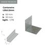 Cantoneira LSF Aço Leve S280GD L50X50X1,5MM Acessório Ligação Entre Perfil Estrutural C e U 3M - 3 m - L50 x 50 x 1,5 mm