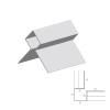 Perfil de Esquina Exterior Simétrico em Alumínio para Painéis Cedral Lap - C18 (Ardósia) – 25 x 29 x 29 x 25 mm (3 m)