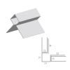 Perfil de Esquina Exterior Simétrico em Alumínio para Painéis Cedral Click - C15 (Aço) – 15 x 21 x 21 x 15 mm (3 m)