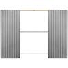 Cassete Porta Correr DUPLA PAREDE REBOCO, Montagem Semi-Automática - 2000 x 1800 MM(900+900) - Estrutura 90MM - Por Encomenda