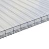 Placa Policarbonato Alveolar Transparente Cristal 10mm 6x2,1m Terraço Pérgola Varanda - 9901800500879