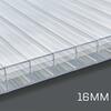 Placa Policarbonato Alveolar Transparente Cristal 16mm 6x2,1m Terraço Pérgola Varanda - 9901800500893