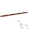 Remate Beirado Recortado RAL3009 Painel Sandwich 5 Ondas - Vermelho RAL3009 - 1000mm