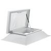 Claraboia Rectangular Abertura Telescópica Acesso Exterior Cúpula Acrílico Cobertura - 80 cm x 120 cm