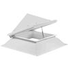 Claraboia Piramidal Abertura Parafuso Ventilação Cúpula Acrílico Dupla Cobertura Garantia 5 Anos - 80 cm x 80 cm