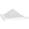 Cúpula Piramidal Acrílico Dupla Luz Natural Cobertura Garantia 5 Anos Protecção UV - 82,5 cm x 82,5 cm