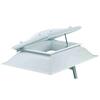 Claraboia Rectangular Abertura Elétrica Ventilação Cúpula Acrílico Dupla Cobertura Garantia 5A - 90 cm x 120 cm