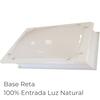 Claraboia Rectangular Fixa Cúpula Acrílico  Base Reta FREE Luz Natural Cobertura Garantia 5 Anos - 30 cm x 80 cm