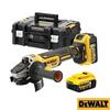 Rebarbadora de Acabamentos Sem Escovas XR 18V 125MM Dewalt DCG405P2-QW + 2 Baterias 5Ah + Mala TSTAK - 18 V / 9000 rpm - Diâmetro do disco: Ø125 mm - Limitado ao stock