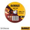Discos de Corte Dewalt DT3507-QZ para Aço Inox 125x1mm (10 Discos) - Lata de 10 discos - Ø 125 mm x 1 mm x 22.23 mm - Limitado ao stock