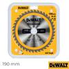 Lâmina Dewalt DT1945-QZ Ø190X30MM 40D ATB +10º para Serra Circular Portátil para Construção - Ø190 mm x 30 mm 40D ATB+10º