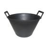 Balde de Pedreiro Preto 8/10 Litros - Preto - 10 litros (Ø 36 cm) - 110 x 110 x 180 cm