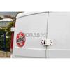 Fechadura Branca Porta Lateral ABUS Veiculo Comercial Montagem Simples Resistente Segurança - Branco - Fechadura porta lateral
