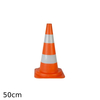 Cone de Proteção/Sinalização em Polietileno 50CM Obra - Laranja fluorescente - 50 cm