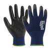 Luvas Glova Poliéster Azul Revestimento Nitrilo Preto 0701008 (1Par) CAT II EN388-2016+A1-2018 4121X - GLOVA - 9902700500501