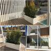 Floreira Betão + Fibras Retangular BRANCA Jardim Varanda Terraço Esplanada - 99(L )x 40(P) x 45(A)cm - Palete não incluída