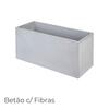 Floreira Betão + Fibras Retangular Cinzenta Jardim Varanda Terraço Esplanada - 9903002700088