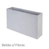 Floreira Betão + Fibras Retangular CINZENTA Alta Jardim Varanda Terraço Esplanada - 100(L) x 29(P) x 80(A)cm - Palete não incluída