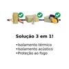 Lã de Rocha Isolamento Térmico Acústico Painel Rocterm RE Coat ETICS Capotto Isolamento Exterior - 120 mm - 1,2 m x 0,6 m