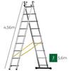 Escadote Alumínio TREK X2 - Altura Homem 3,16/3,97M Resistente - 9905100300023