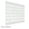 Painel Vedação Metálico Verde Ø4MM 2,5X1,03M RAL6005 - Ø4mm - 2,5(C) x 1,03(A)m